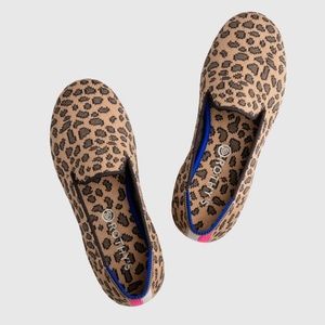 Cheetah print rothys, size 3